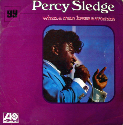 Image of Front Cover of LP - VG/VG+ - PERCY SLEDGE, When a Man Loves a Woman (Atlantic Plum & Orange; 2464002, UK 1970, Laminated Sleeve), Ringwear. Light motling of laminated sleeve.,  - 4046117S
