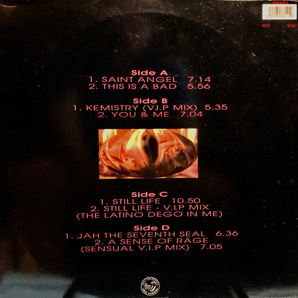 Image of Back Cover of 2xLP - VG/VG - GOLDIE, Timeless (FFRR; 828 614-1, UK 1995, Fold Out Sleeve), Light edge/corner/ringwear. Strong VG records, light marks only,  - 2626161E