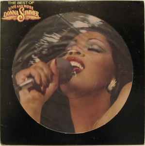 Image of Front Cover of LP - VG/VG+ - DONNA SUMMER, The Best Of Live And More (Casablanca; NBIPX7119, US 1978, Plastic outer with die cut sleeve, Picture Disc), Creasing on sleeve,  - 1726104E