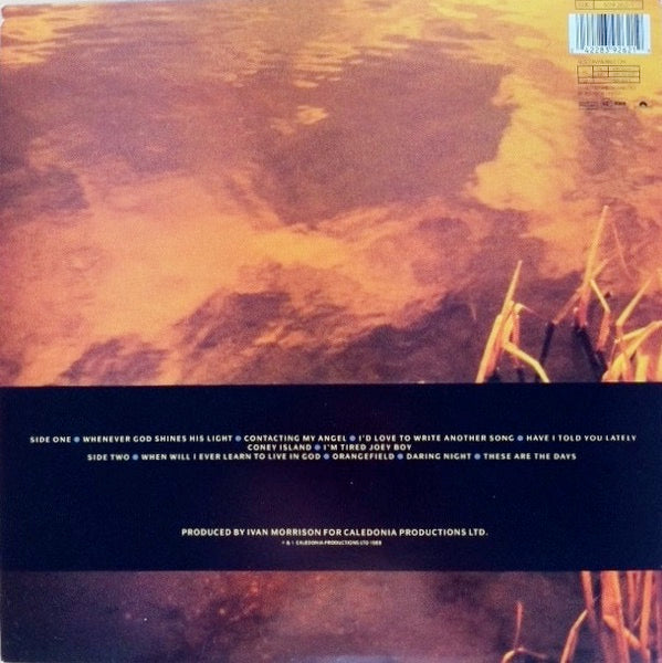 Image of Back Cover of LP - VG/G+ - VAN MORRISON, Avalon Sunset (Polydor; 839 262-1, UK 1989, Inner), ,  - 4226216E