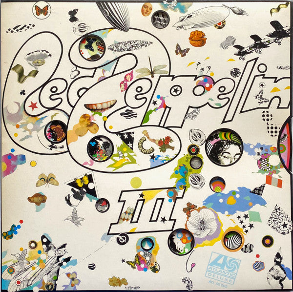Image of Front Cover of LP - VG+/VG - LED ZEPPELIN, Led Zeppelin III (Atlantic Orange & Green; ATL 50 002, Europe 1991 Reissue, Gatefold, Wheel Sleeve), Hairlines,  - 4246365S