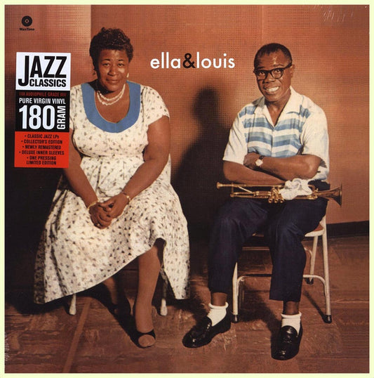 Image of Front Cover of LP - VG/VG - ELLA FITZGERALD AND LOUIS ARMSTRONG, Ella and Louis (Wax Time; 771672, Europe 2010 Reissue, 180g Vinyl), Hairlines. 5cm seam split to top edge.,  - 3646446S
