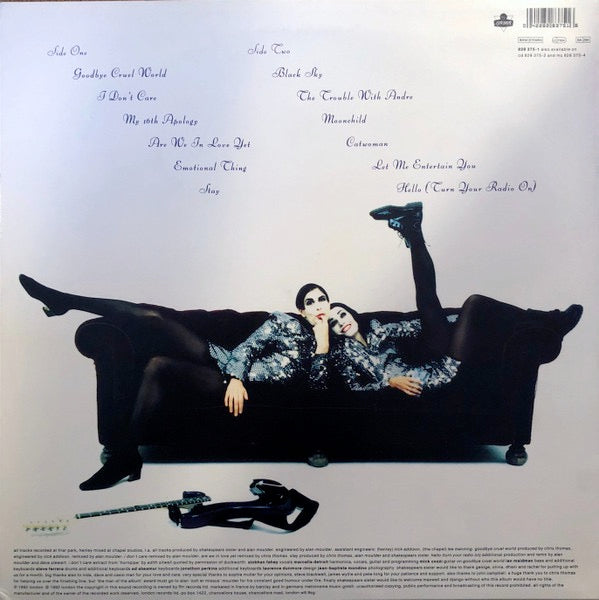 Image of Back Cover of 2914304C: LP - SHAKESPEARS SISTER, Hormonally Yours  (London; 828 375 1, Europe 1992, My 16th Apology Correct on Label) Light marks only, Sleeve is a little warped from shrink wrap  VG/VG