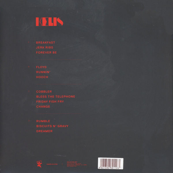 Image of Back Cover of 2xLP - EX/EX - KELIS, Food (Ninja Tune; ZEN205, UK 2014, Gatefold, 2 Inners), ,  - 3946330S
