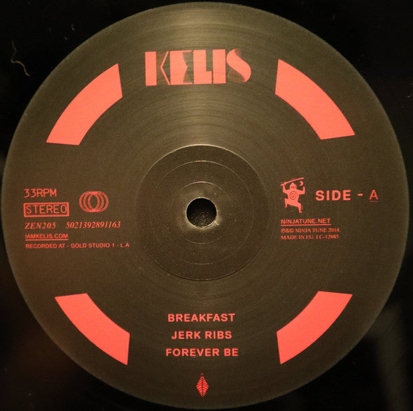 Image of Label Cover of 2xLP - VG/VG+ - KELIS, Food (Ninja Tune; ZEN205, UK 2014, Gatefold, 2 Inners), Light scratches and some creasing to sleeve.,  - 4016017C