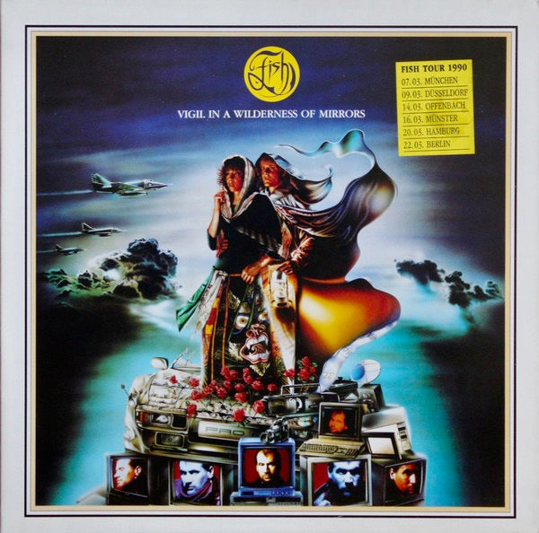 Image of Front Cover of 4114174C: LP - FISH, Vigil In A Wilderness Of Mirrors  (EMI; EMD 1015, UK 1990, Gatefold, Ex Marillion) Minor age discolouring.  VG+/VG+