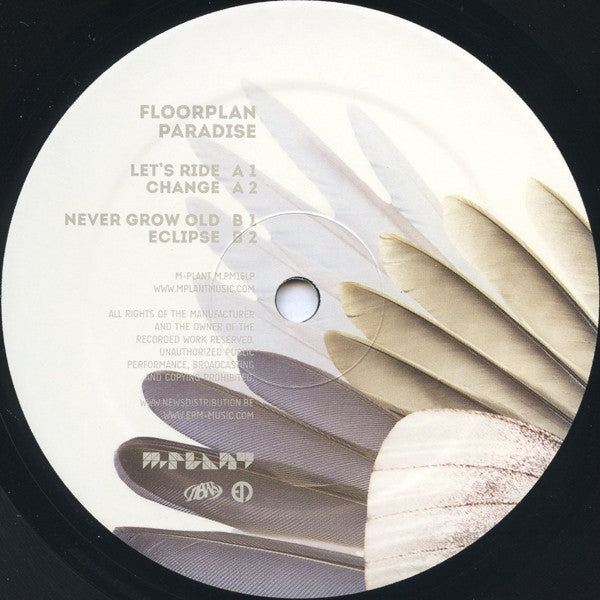 Image of Label Cover of 4724476E: 2xLP - FLOORPLAN, Paradise (M-Plant; M.PM16LP, US 2013, 2 Inners)   VG+/VG+