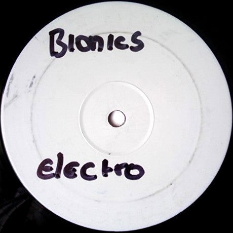 Image of Front Cover of 12" - /VG+ - BIONICS / DIESLE, Electro / Salsa (Bionics ( White ); DPC001, UK 2004, White Label, Plain Sleeve), Artist & title written in felt pen on labels.,  - 3726103E