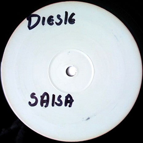 Image of Back Cover of 12" - /VG+ - BIONICS / DIESLE, Electro / Salsa (Bionics ( White ); DPC001, UK 2004, White Label, Plain Sleeve), Artist & title written in felt pen on labels.,  - 3726103E
