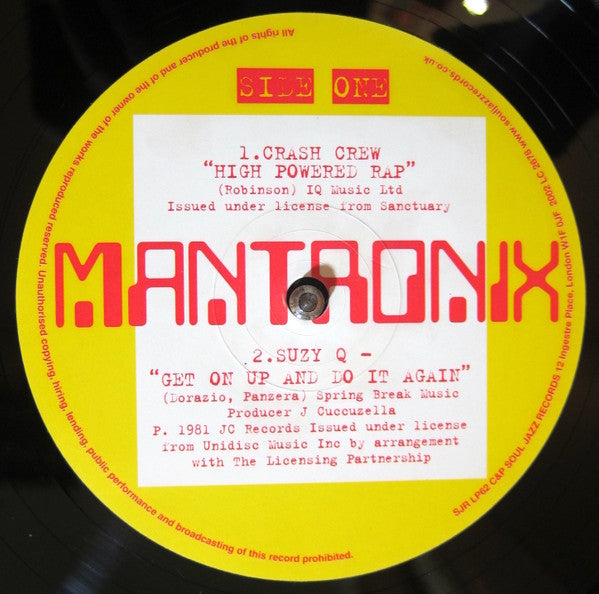Image of Label Cover of 3xLP - VG/VG+ - MANTRONIX, That's My Beat (Soul Jazz Records; SJR LP62, UK 2002, 3 Inners), ,  - 4426053E