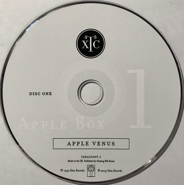 Image of Label Cover of 4xCD - G+/VG+ - XTC, Apple Box (Spectrum Music ; 060075344463 , UK 2005, Box Set, Booklet.), Discoloured, Stained Box. , 4CD Set compiling the 54 tracks from Apple Venus + Wasp Star and their respective Demo albums Homespun and Homegrown.Includes 64 page book of lyrics and notes.  - 1216529C