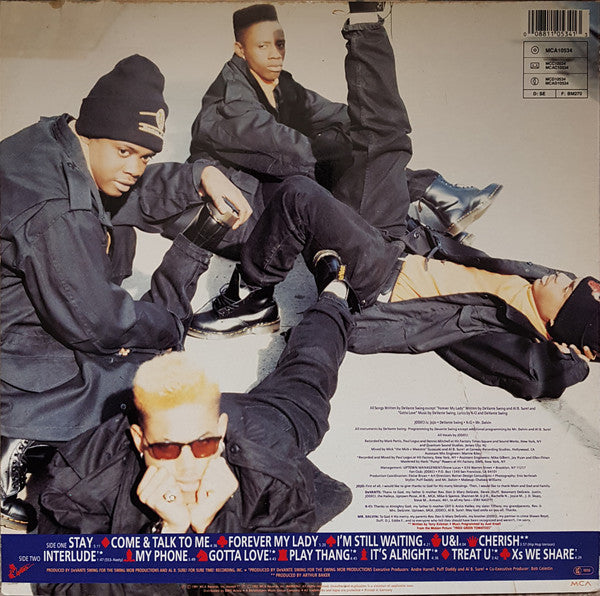 Image of Back Cover of 0446323S: LP - JODECI , Forever My Lady (MCA ; MCA 10534, Germany 1992, Picture Sleeve) light marks only. faint edge wear to sleeve  VG/VG