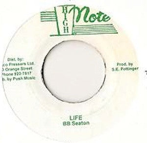 Image of Front Cover of 7" - /EX - B.B. SEATON , Life (High Note; , Jamaica 1980s), Shiny clean shop stock.,  - 2826136E