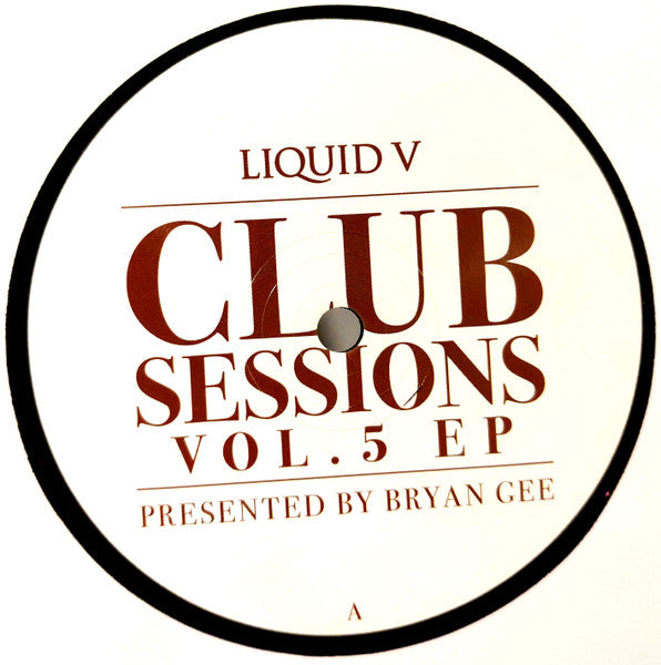 Image of Back Cover of 2x12" - VG/EX - VARIOUS, Liquid V Club Sessions Vol. 5 EP (Liquid v; LV035, UK 2013, Die Cut Picture Sleeve), ,  - 1826210E