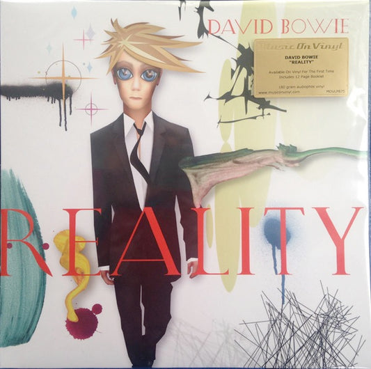 Image of Front Cover of LP - VG+/VG+ - DAVID BOWIE, Reality (Music On Vinyl; MOVLP875, UK 2014 Reissue, Glossy Gatefold Sleeve, Booklet, Music On Vinyl, 180 Gram), Pristine copy.,  - 3146142S