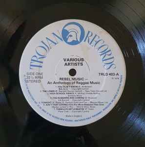 Image of Label Cover of 2xLP - G+/G+ - VARIOUS ARTISTS, Rebel Music - An Anthology Of Reggae Music (Trojan Records ; TRLD 403, UK 1979, Gatefold), ,  - 1746278S