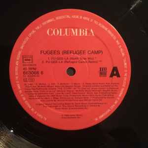 Image of Label Cover of 12" - VG/EX - FUGEES, Fu-Gee-La / How Many Mics (Columbia; 663066 6, UK 1995, Picture Sleeve), Cut out corner.,  - 3246055S
