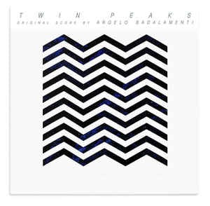 Image of Front Cover of 4444323S: LP - ANGELO  BADALAMENTI, Twin Peaks - Original Soundtrack (Death Waltz Recordings; DW50, US 2016 Reissue, Die Cut Sleeve Slipcase, Gatefold Inner, "Damn Fine Coffee" (Brown Marbled) Coloured Vinyl) Creasing to some of the die-cut zig-zags on slipcase but all inract, top right corner bump om slipcase and gatefold inner slleve  VG/VG+