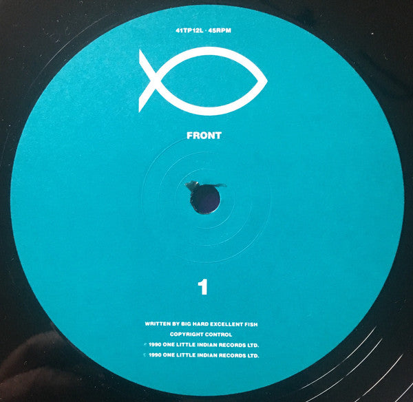 Image of Label Cover of 12" - VG/VG - BIG HARD EXCELLENT FISH, Imperfect List (Rimming Elvis The Andy Weatherall Way) (One Little Indian; 041TP12L, UK 1990, Picture Sleeve), light marks only. faint groove wear both sides. lots of creasing to sleeve bottom edge otherwise in good shape,  - 2746061S