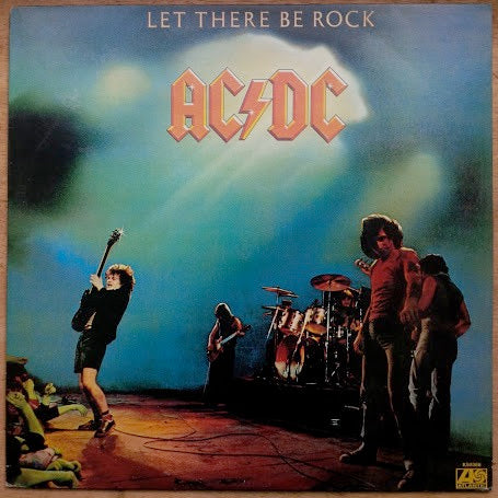Image of Front Cover of LP - VG/VG - AC/DC, Let There Be Rock (Atlantic Orange & Green - With W Logo On Label Rim; K 50366, UK 1977), Very clean disc with a slightly warped edge, only audible at the run-in.,  - 3046140S