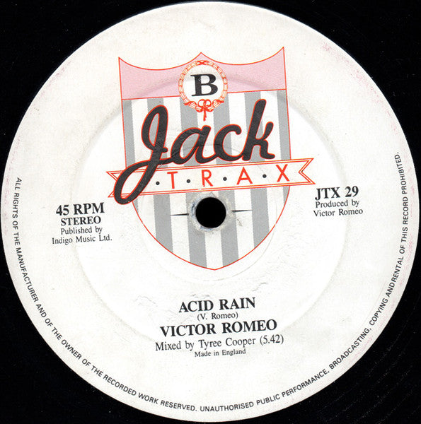 Image of Back Cover of 12" - VG/VG - VICTOR ROMEO, Love Will Find A Way (Jack Trax; JTX 29, UK 1989, Company Sleeve), light marks only. pencil on label. original company sleeve - few creases and light edge wear,  - 3646422S