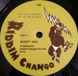Image of Label Cover of 2x7" - EX/EX - SHANTI D / O.B.F / BIM ONE PRODUCTION, Dangerous ( O.B.F Mix ) / Dangerous ( Bim One Mix ) (Riddim Chango; RCEP7-001, UK 2017, Company Sleeve), , A contemporary cut to Conroy Smith's dancehall hit "Dangerous" sung by French sing-jay Shanti D. 2 x riddim tracks by one of leading soundsystems / produciton crew in Europe, O.B.F and far-east killer production team Bim One. Each disc has a version to flip over at your dance. A cover artwork by Kazy - 2056087S