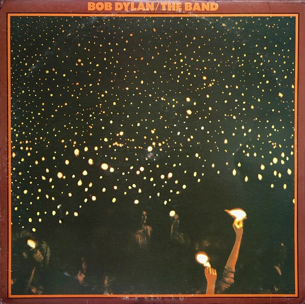 Image of Front Cover of 2524072E: 2xLP - BOB DYLAN / THE BAND, Before the Flood (Island Pink Rim; IDBD 1, US 1974, Gatefold, US Pressing for UK Release)   G+/VG