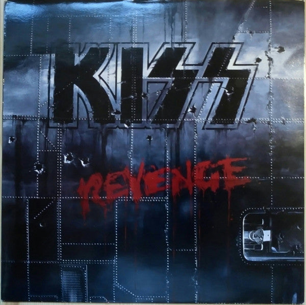 Image of Front Cover of LP - VG/G+ - KISS, Revenge (Mercury; 848037-1, UK 1992, Inner), Light surface marks, Hairlines and some mottling, Plays well with minimal surface noise, Edge wear and pinches to all edges,  - 2516091C