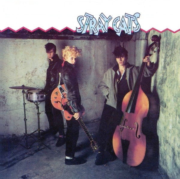 Image of Front Cover of 0625068E: LP - STRAY CATS, Stray Cats (Arista; STRAY 1, UK 1981, Inner) Merch sheet, hype stickered sleeve. Light hairlines only.  VG/VG