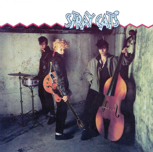 Image of Front Cover of 0625068E: LP - STRAY CATS, Stray Cats (Arista; STRAY 1, UK 1981, Inner) Merch sheet, hype stickered sleeve. Light hairlines only.  VG/VG