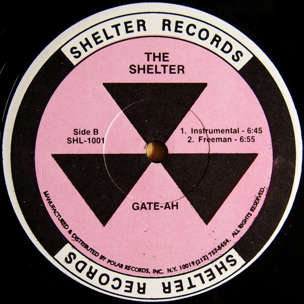 Image of Back Cover of 12" - /VG+ - GATE-AH, The Shelter (Shelter Records; SHL-1001, US 1992), faint highlighter on label,  - 4246501S