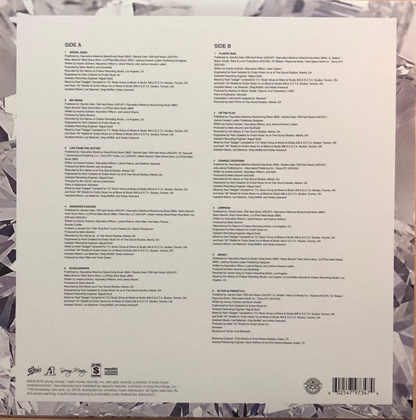 Image of Back Cover of LP - VG+/VG+ - DRAKE & FUTURE, What A Time To Be Alive (Epic; 0602547973474, Europe 2016), ,  - 2926061E