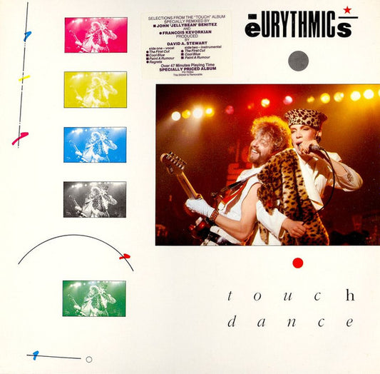 Image of Front Cover of 2515449C: LP - EURYTHMICS, Touch Dance (RCA; PG 70354, Europe 1984, Hype Stickered Sleeve, Sonopress. RC220 Price Code, Made In Germany Runout)   VG/VG+