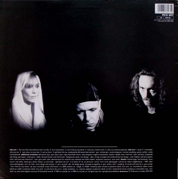 Image of Back Cover of LP - VG/G+ - SWANS, The Burning World (MCA; MCG 6047, UK 1989, Inner), Edge Wear,  - 2946115S