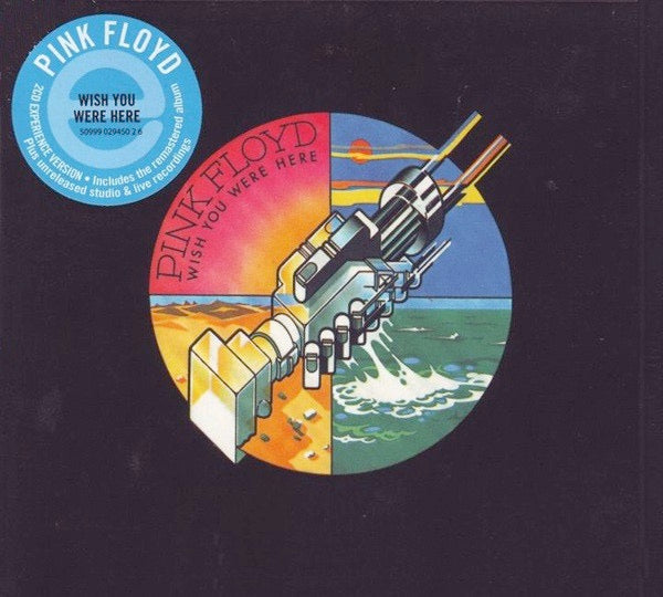 Image of Front Cover of 2xCD - VG+/VG - PINK FLOYD, Wish You Were Here (EMI; 50999 029450 2 6, UK 2011 Reissue, Triple Card Sleeve In Outer Card Sleeve), Disc on has a mark, plays fine ,  - 2636071E