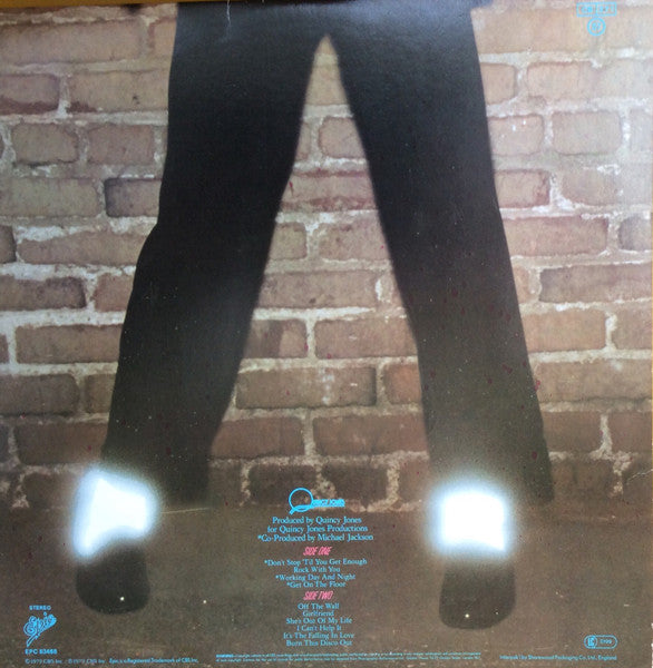 Image of Back Cover of LP - VG/VG - MICHAEL  JACKSON, Off The Wall (Epic Orange; EPC 83468, UK 1979, Gatefold, 1st UK Press. Orange label w Label code), ,  - 3626173E
