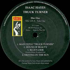 Image of Label Cover of 2xLP - VG/VG - ISAAC HAYES, Truck Turner (Stax; SX2 129, UK 1999 Reissue), Edge and Ring Wear,  - 2826176E
