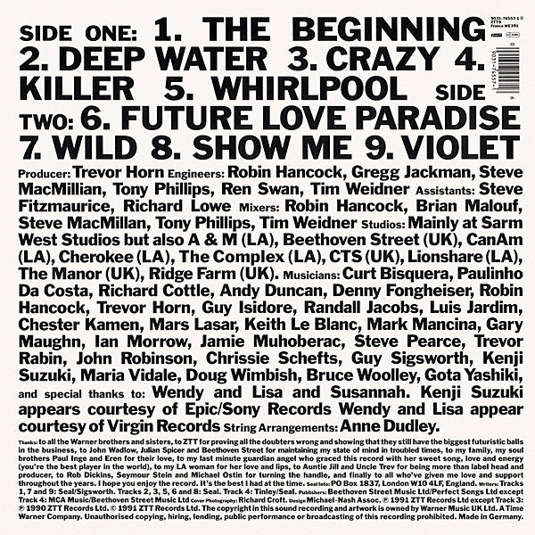 Image of Back Cover of 4614064C: LP - SEAL, Seal (ZTT; 9031-74557-1, Europe 1991, Repress) Corner bump to bottom right of sleeve. Hype sticker. Disc is very clean.  VG/VG+