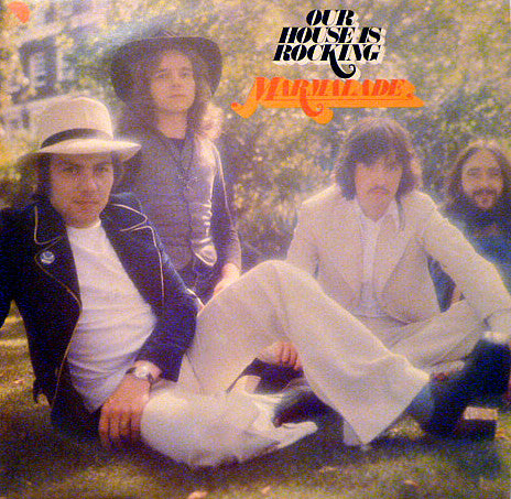 Image of Front Cover of LP - VG+/VG+ - MARMALADE, Our House Is Rocking (EMI; EMC3047, UK 1974), Manufacturer's Property Sticker on Front Sleeve,  - 1726199E