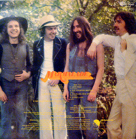 Image of Back Cover of LP - VG+/VG+ - MARMALADE, Our House Is Rocking (EMI; EMC3047, UK 1974), Manufacturer's Property Sticker on Front Sleeve,  - 1726199E