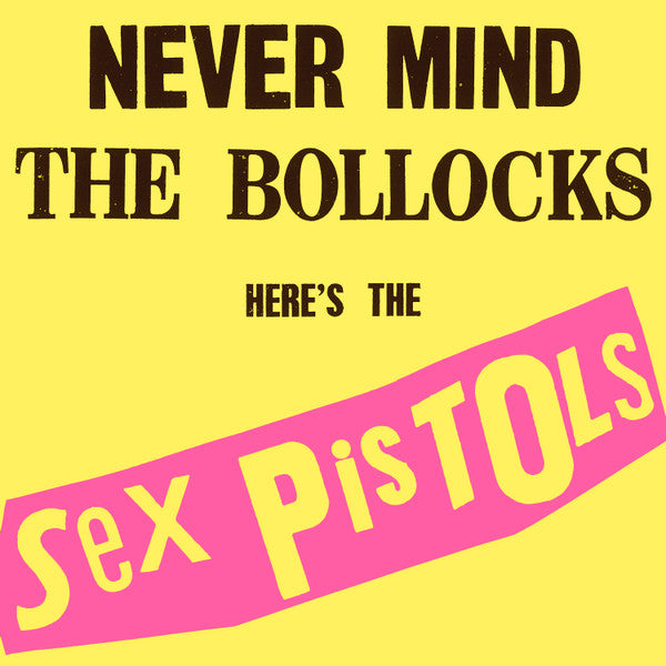 Image of Front Cover of 5014217C: LP - SEX PISTOLS, Never Mind The Bollocks Here's The Sex Pistols (Virgin; V 2086, UK 2007 Reissue, Hype Stickered Sleeve, Poster, With Single Sided 7'', 30th Anniversary Edition) Damage to bottom left corner, spine slightly faded.  VG/VG+