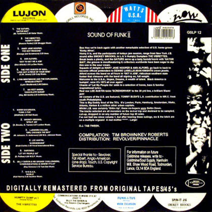 Image of Back Cover of LP - VG/VG - VARIOUS, The Sound Of Funk II (Back On The Double Bump) (Goldmine Soul Supply; GSLP 12, UK 1993, Picture Sleeve), ,  - 3236030E