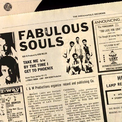 Image of Front Cover of 4454134S: 7" - FABULOUS SOULS, Take Me / By The Time I Get To Phoenix (Stones Throw Records; STH 7023, US 2002 Reissue, Picture Sleeve)   VG+/VG+