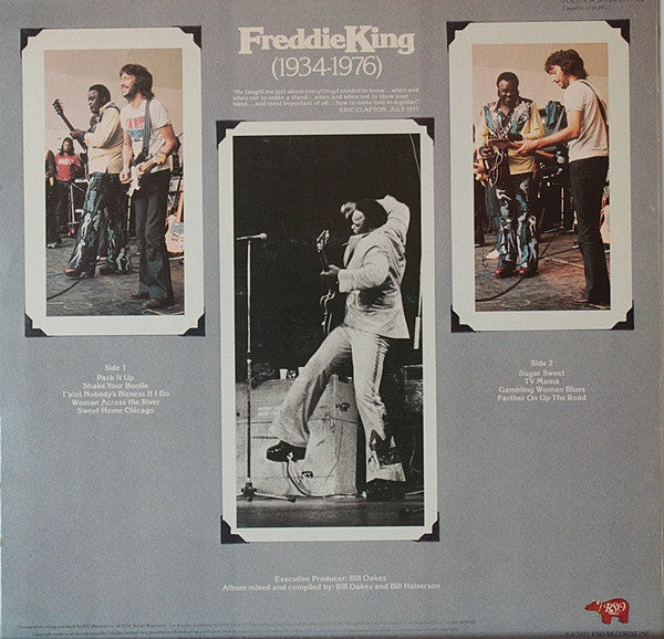 Image of Back Cover of LP - VG/VG - FREDDIE KING, 1934 - 1976 (RSO; 2934 192, UK 1977, Inner), ,  - 2826238E