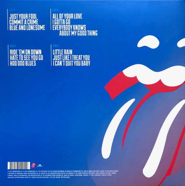 Image of Back Cover of 2xLP - EX/EX - THE ROLLING STONES, Blue & Lonesome (Polydor; 571 494-4, Europe 2016, Gatefold, 2 Inners), Opened Instore, Still In Shrinkwrap,  - 3146089S