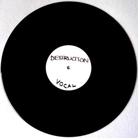 Image of Front Cover of 4744232S: 12" EP - JAMMER, Destruction (Remixes) (jahmektheworld; JP015, UK 2004, White Label)   /VG+