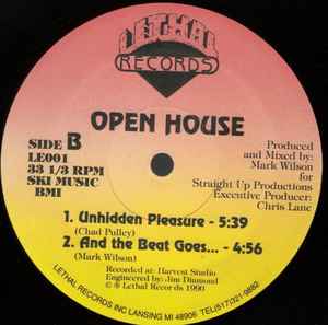 Image of Back Cover of 12" - /G+ - OPEN HOUSE, Seven Day Weekend (Lethal Records; LE001, US 1990), Light marks across each side, heavier on the B. Centre labels bubbled. WOL,  - 3446246S