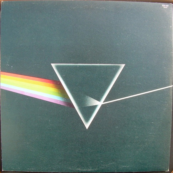 Image of Back Cover of 5144164S: LP - PINK FLOYD, The Dark Side Of The Moon (Harvest Black/Blue, EMI Box, Gramophone Co On Label Rim; SHVL 804, UK 1973, Stickered Sleeve, No Posters, No Stickers, A3/ B3 Matrix) Edge Wear  VG/VG