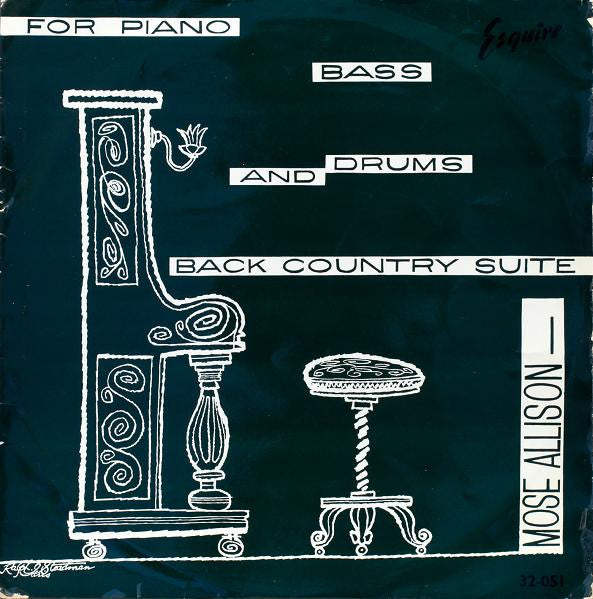 Image of Front Cover of LP - G+/G+ - MOSE ALLISON, Back Country Suite For Piano, Bass And Drums (Esquire; 32-051, UK 1958, Laminated Flipback Sleeve, Company Inner, Mono, Ralph Steadman Album Art), Edge and ring wear. WOS. A couple feelable marks.,  - 1946274S