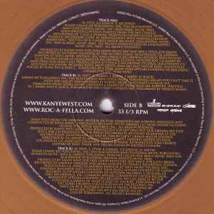 Image of Label Cover of 12" - VG/VG+ - KANYE WEST, Gold Digger (Roc-A-Fella Records; 9885696, Europe 2005, Stickered Plastic Sleeve, Gold Vinyl), , A1	Gold Digger (Album Version) (Explicit)A2	Gold Digger (Radio Version)B1	Diamonds From Sierra Leone (Remix)B2	We Can Make It Better - 4246366S